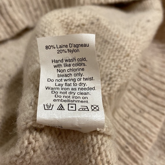 J. Crew Sweater Embellishments V-Neck - Picture 4 of 10